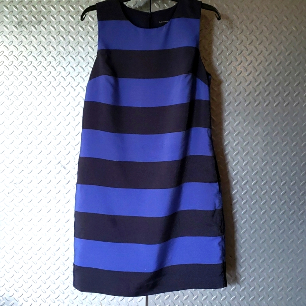 VGC BANANA REPUBLIC Rugy Street Navy / Cobalt Soft Metallic with POCKETS (8)